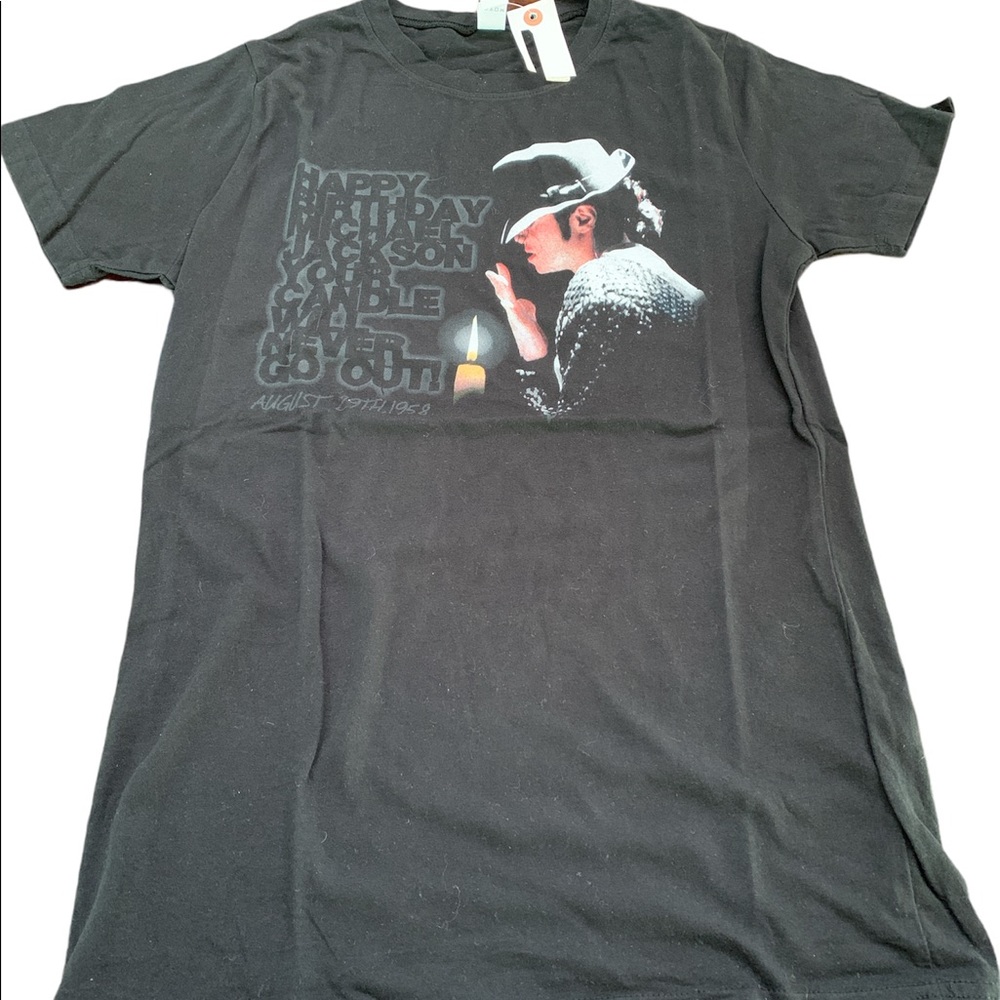 Michael Jackson Womens fit size large. Happy Birthday to Michael shirt